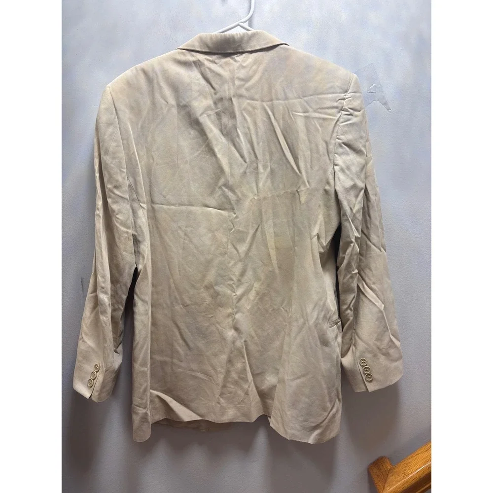 Emporio  Armani Made in Italy Blazer Sport Coat Mens39R Beige